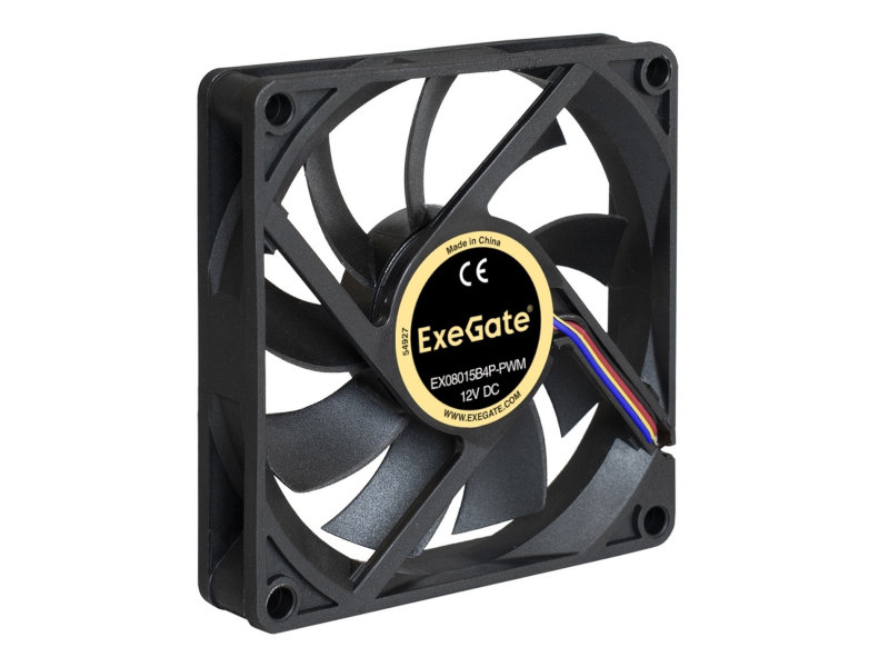 Вентилятор ExeGate EX08015B4P-PWM 80x80x15mm EX288924RUS вентилятор для корпуса exegate e09225h4p pwm ex283384rus
