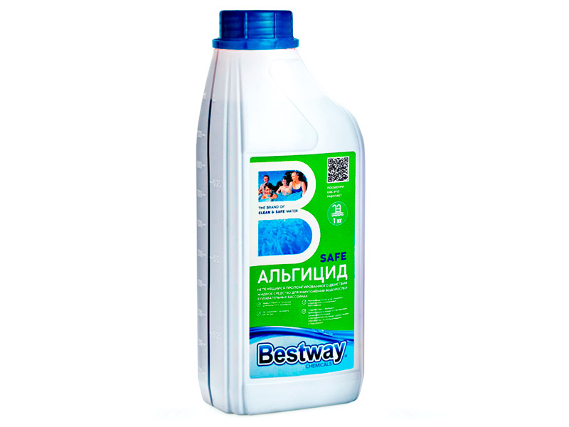цена Жидкость для борьбы с водорослями BestWay Chemicals Альгицид непенящийся 1L ASP1LBW