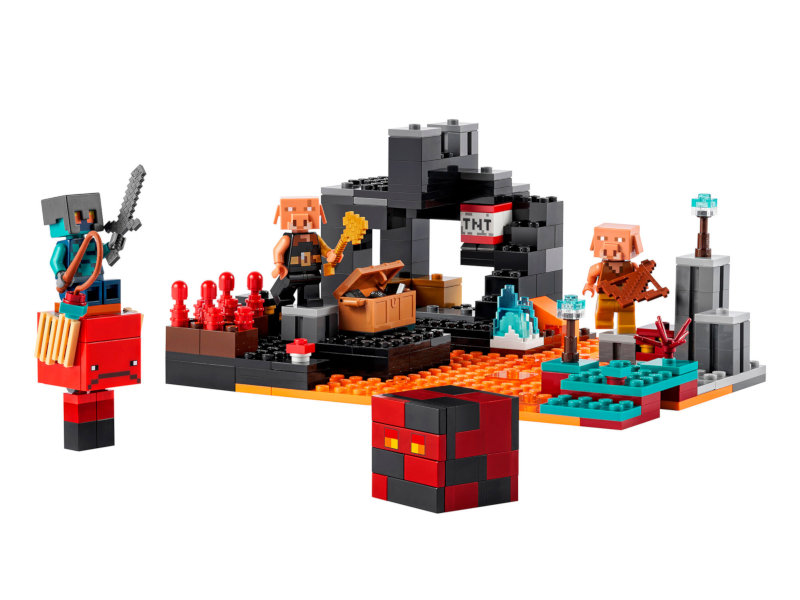 

Конструктор Lego Minecraft The Nether Bastion 300 дет. 21185, The Nether Bastion