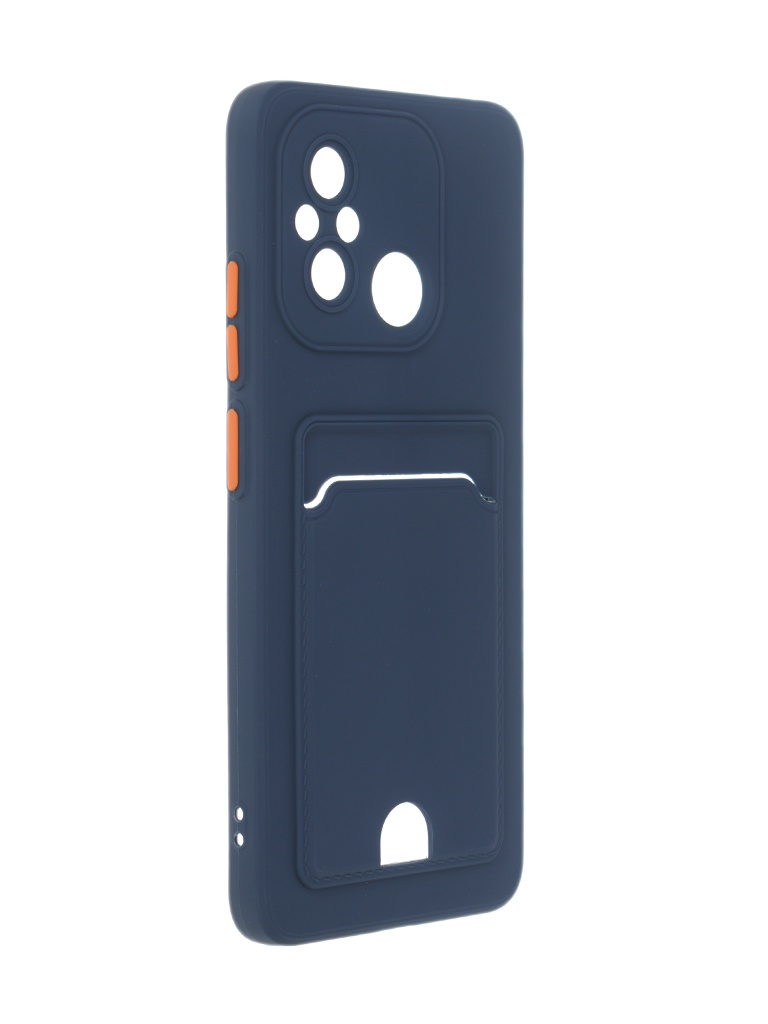 

Чехол DF для Xiaomi Redmi 12C / Poco C55 Silicone с отделением для карты Dark Blue xiCardCase-06, Xiaomi Redmi 12C / Poco C55