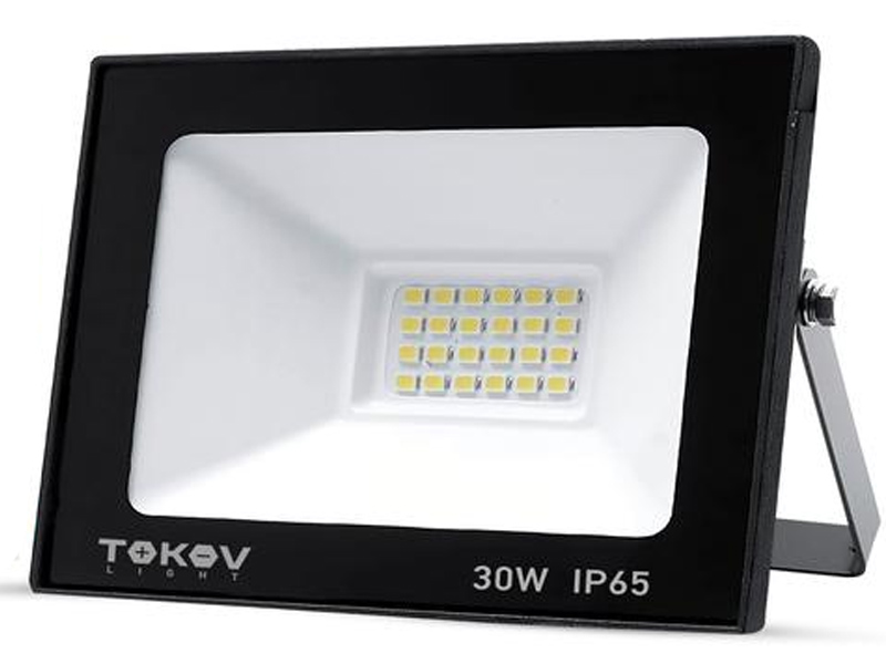 фото Прожектор tokov electric 30w 1700lm 6500к ip65 black tkl-fl/led-30-6.5k-ip65