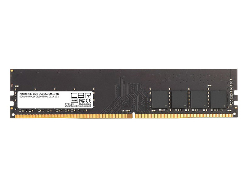 фото Модуль памяти cbr ddr4 udimm 2666mhz pc4-21300 cl19 - 16gb cd4-us16g26m19-01