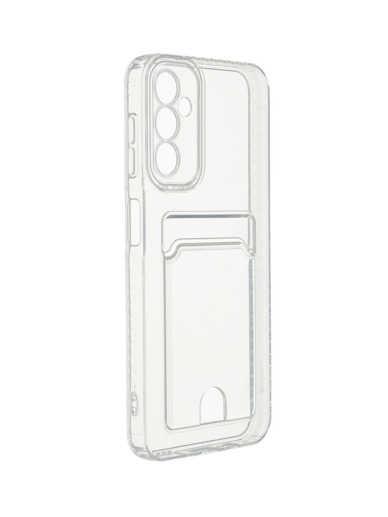  Zibelino  Samsung Galaxy A14 4G / 5G Silicone Card Holder   Transparent ZSCH-SAM-A14-CAM-TRN