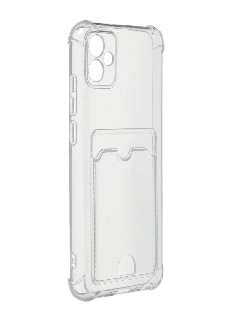 фото Чехол zibelino для samsung galaxy a04e 4g silicone card holder защита камеры transparent zsch-sam-a042-cam-trn