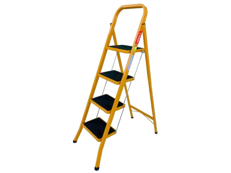 фото Стремянка ladderbel 4 ступени с антискользящим покрытием steel