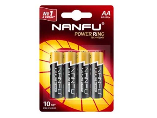 Батарейка AA - Nanfu (4 штуки) 6901826017569