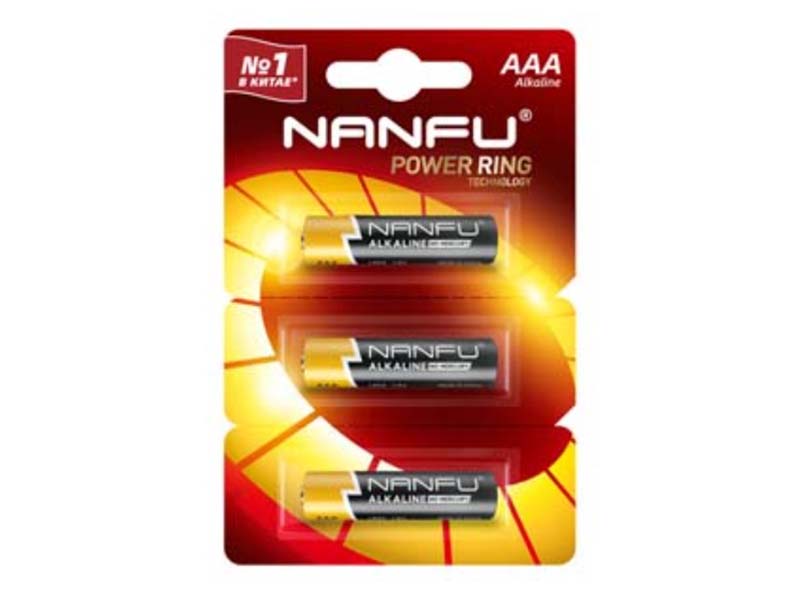 Батарейка AAA - Nanfu (3 штуки) 6901826017538