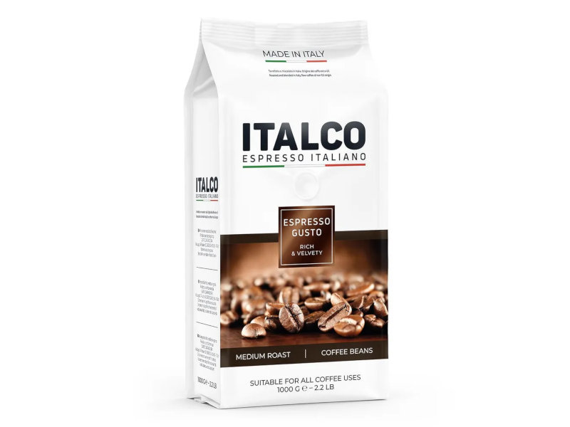 Кофе в зернах Italco Espresso Gusto 1kg кофе в зернах italco fresh crema italiano 1kg 4650097784336