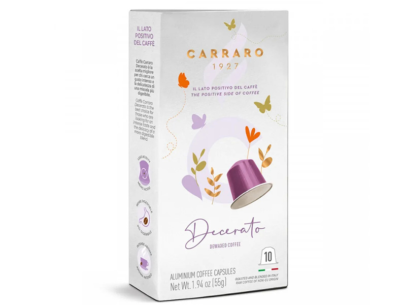 Капсулы для кофемашин Carraro N Alu Decerato 10шт капсулы для кофемашин carraro n alu gran crema 10шт
