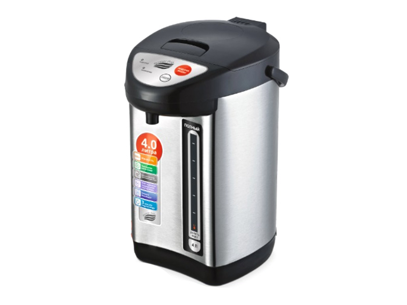 

Термопот Великие реки Чая-4 4L Silver-Black 00-00004796, Чая-4