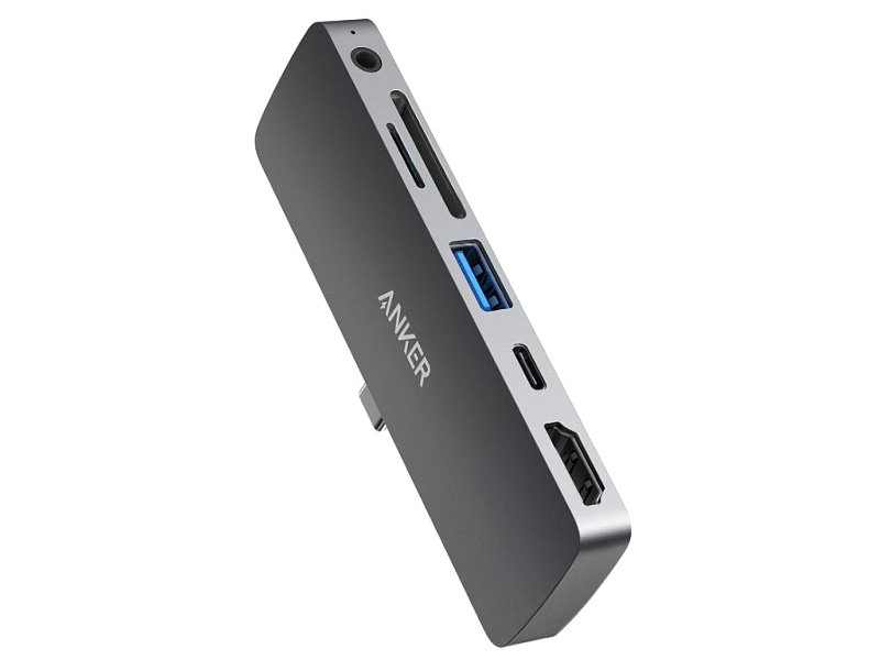

Хаб USB Anker 6-in-1 USB-C PD A83620A1-GR, A83620A1