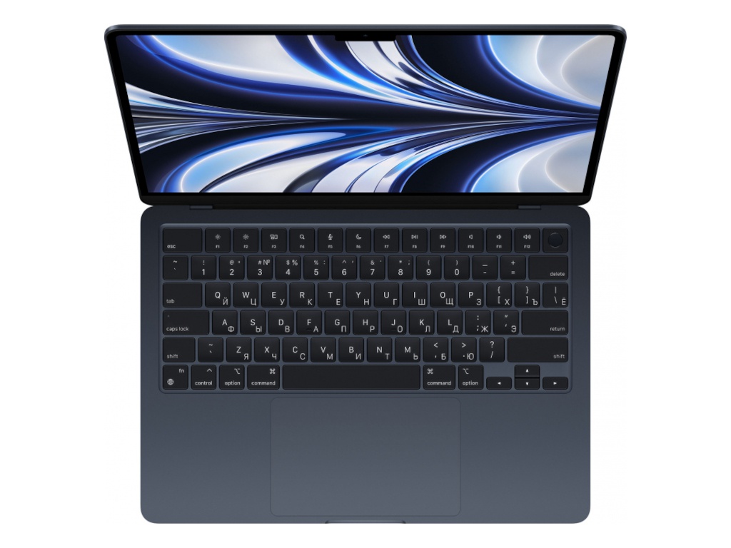 Ноутбук APPLE MacBook Air 13 (2022) (Русская / Английская раскладка клавиатуры) Midnight MLY33 (Apple M2/8192Mb/256Gb SSD/Wi-Fi/Bluetooth/Cam/13.6/2560x1664/Mac OS) ноутбук msi 9s7 17k412 646 раскладка клавиатуры qwertz