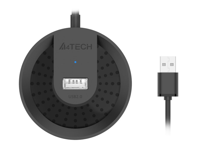  USB A4Tech USB 2.0 4 ports Black HUB-20