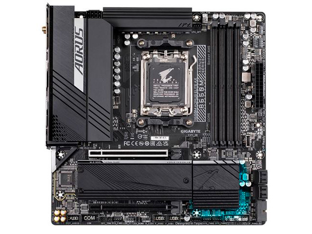 фото Материнская плата gigabyte b650m aorus elite ax