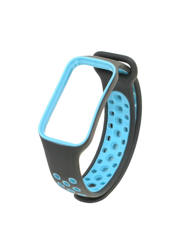 Aксессуар Ремешок Red Line для Xiaomi Redmi Smart Band 2 Silicone Black-Blue УТ000033942