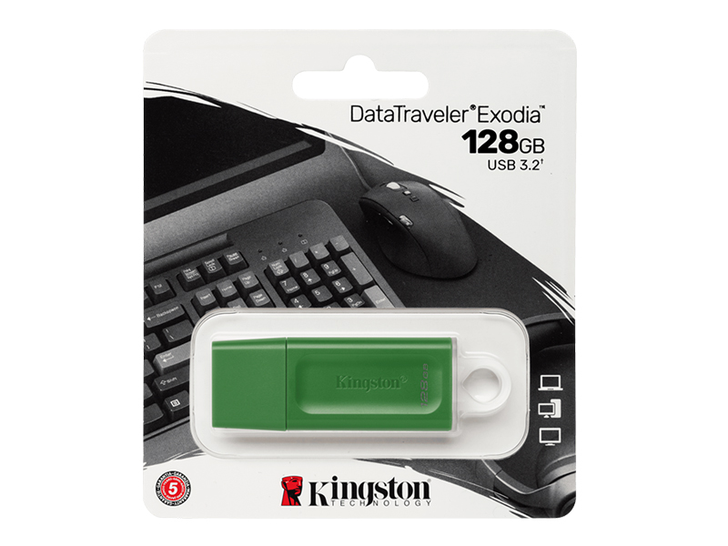 USB Flash Drive 128Gb - Kingston DataTraveler Exodia Green KC-U2G128-7GG