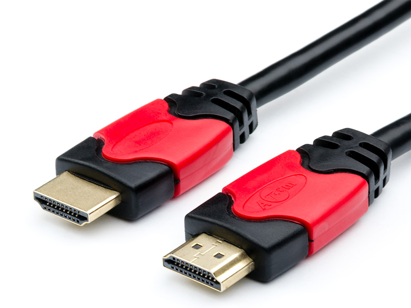 

Аксессуар ATcom HDMI - HDMI 3m Red-Gold AT4944, AT4944