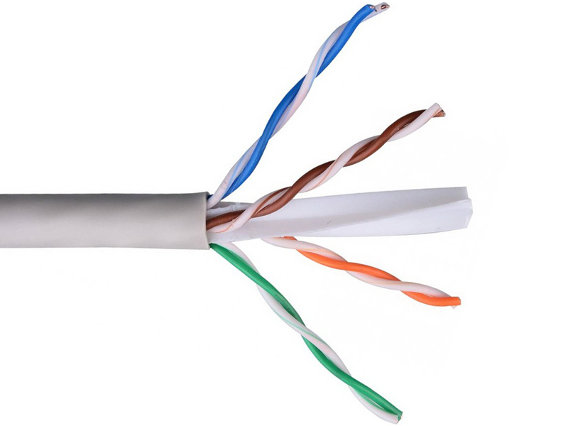 Сетевой кабель SkyNet UTP cat.6 4x2x0.57 Fluke Test 305m Grey CS6-UTP-4-CU