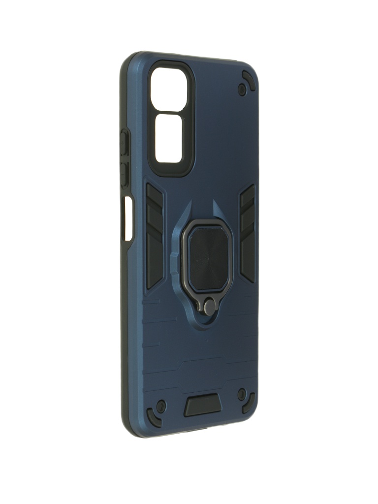 

Чехол DF для Xiaomi Redmi Note 12s с магнитом и кольцом Dark Blue xiArmor-02, Xiaomi Redmi Note 12s