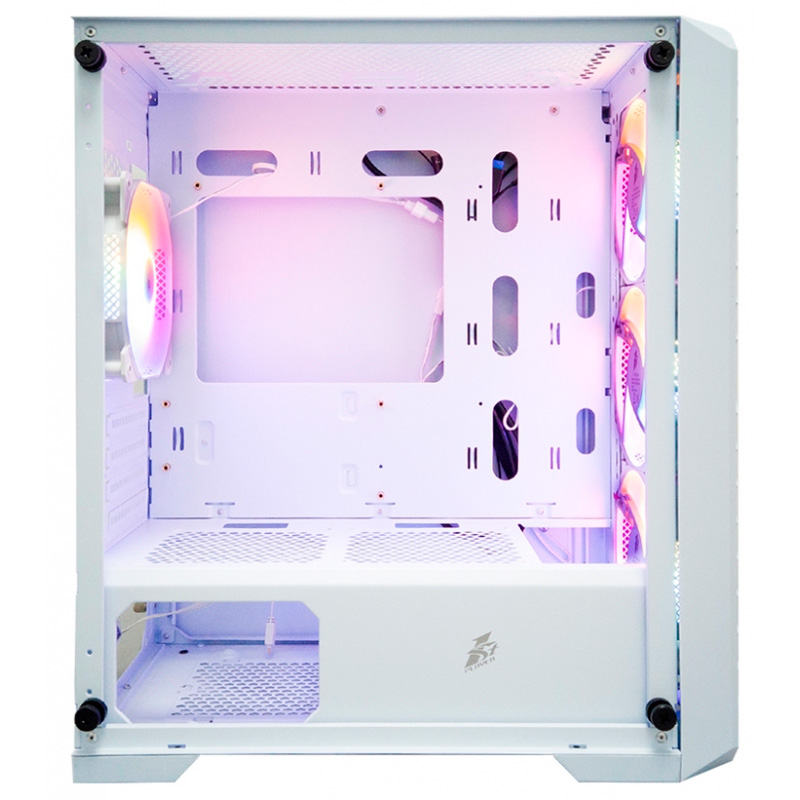 Корпус 1stPlayer Trilobite T5 mATX без БП White T5-WH-4F1-W