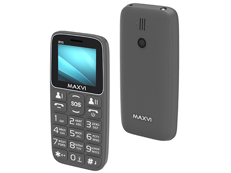 Сотовый телефон Maxvi B110 Grey