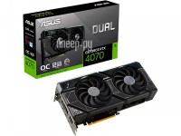 Фото ASUS GeForce RTX 4070 Dual 12G OC 1920Mhz PCI-E 4.0 12288Mb 21000Mhz 192 bit HDMI 3xDP DUAL-RTX4070-O12G