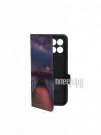 Фото Чехол DF для Honor X8 5G / X6 / 70 Lite 5G Flip Print Art045 Black hwFlip-109
