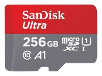 Фото 256Gb - SanDisk Ultra Micro Secure Digital XC A1 C10 U1 UHS-I SDSQUAC-256G-GN6MN