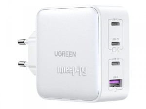 Фото Ugreen D226 Nexode USB-A+3xUSB-C 100W White 15337