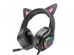 Фото Hoco W107 Cute Cat Black-Lilac 6931474791252