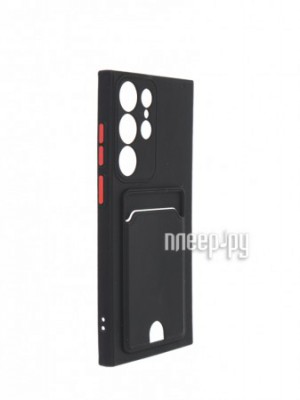 Фото Чехол Neypo для Samsung S23 Ultra Pocket Matte Silicone с карманом Black NPM59895