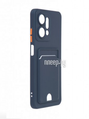 Фото Чехол Neypo для Honor X7a Pocket Matte Silicone с карманом Dark Blue NPM59701