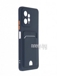 Фото Чехол Neypo для Xiaomi Redmi Note 12 4G Pocket Matte Silicone с карманом Dark Blue NPM65613