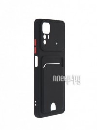 Фото Чехол Neypo для Xiaomi Redmi Note 12S Pocket Matte Silicone с карманом Black NPM69019