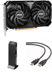 Фото MSI GeForce RTX 4060 VENTUS 2X BLACK 8G OC 2505Mhz PCI-E 8192Mb 17000MHz 128-bit HDMI 3xDP Выгодный набор + подарок серт. 200Р!!!