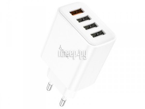 Фото Hoco C102A Fuerza 4xUSB White 6931474777713