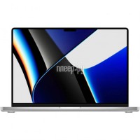Фото APPLE MacBook Pro 16 (2021) Silver MK1E3 (Русская / Английская раскладка клавиатуры) (Apple M1 Pro with 10-core CPU and 16-core GPU/16384Mb/512Gb SSD/Wi-Fi/Bluetooth/Cam/16.2/3456x2234/macOS)