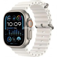 Фото APPLE Watch Ultra 2 GPS + Cellular 49mm Titanium Case with White Ocean Band MREJ3 / MRF93