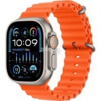 Фото APPLE Watch Ultra 2 GPS + Cellular 49mm Titanium Case with Orange Ocean Band MREH3