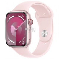 Фото APPLE Watch Series 9 GPS + Cellular 45mm Pink Aluminium Case with Light Pink Sport Band - S/M MRMK3