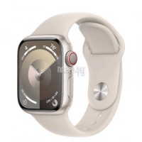 Фото APPLE Watch Series 9 GPS + Cellular 45mm Starlight Aluminium Case with Starlight Sport Band - S/M MRM83