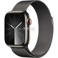 Фото APPLE Watch Series 9 GPS + Cellular 41mm Graphite Stainless Steel Case with Graphite Milanese Loop MRJA3