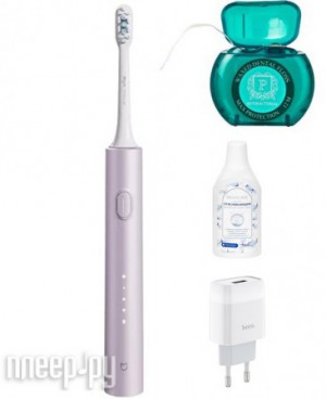 Фото Xiaomi Mijia Electric Toothbrush T302 Purple MES608 Выгодный набор + подарок серт. 200Р!!!