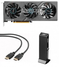 Фото GigaByte GeForce RTX 4060 EAGLE OC 8G 2460MHz PCI-E 4.0 8192Mb 17000MHz 128-bit 2xHDMI 2xDP GV-N4060EAGLE OC-8GD Выгодный набор + подарок серт. 200Р!!!