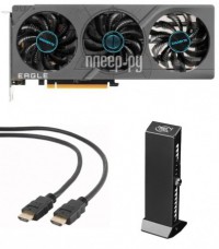 Фото GigaByte nVidia GeForce RTX 4060TI GDDR6 PCI-E 2535MHz 8192Mb 18000Mhz 128-bit HDMI DP GV-N406TEAGLE-8GD Выгодный набор + подарок серт. 200Р!!!