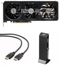 Фото GigaByte GeForce RTX 4060 GAMING OC 8G 2460MHz PCI-E 4.0 8192Mb 17000MHz 128-bit 2xHDMI 2xDP GV-N4060GAMING OC-8GD Выгодный набор + подарок серт. 200Р!!!