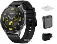 Фото Huawei Watch GT 4 Black 55020BGT Выгодный набор + подарок серт. 200Р!!!
