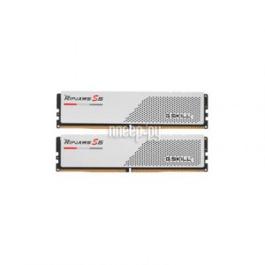 Фото G.Skill Ripjaws S5 DDR5 DIMM 6000MHz PC-48000 CL32 - 32Gb Kit (2x16Gb) White F5-6000J3238F16GX2-RS5W