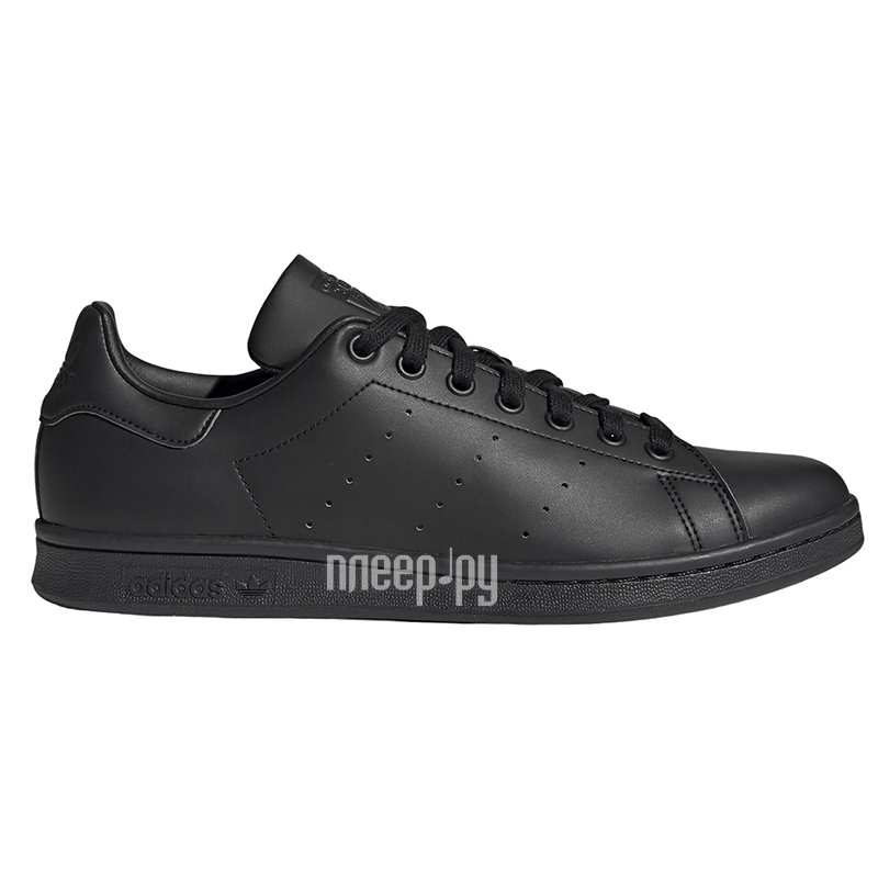 Stan smith black shoes on sale