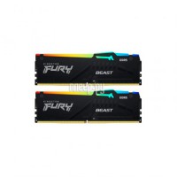 Фото Kingston Fury Beast Black RGB Expo DDR5 DIMM 5600Mhz PC44800 CL36 - 16Gb Kit (2x8Gb) KF556C36BBEAK2-16